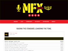 Tablet Screenshot of mfxpodcast.com